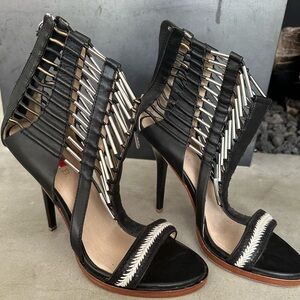 LAMB sandals with amazing bead details - sz 10